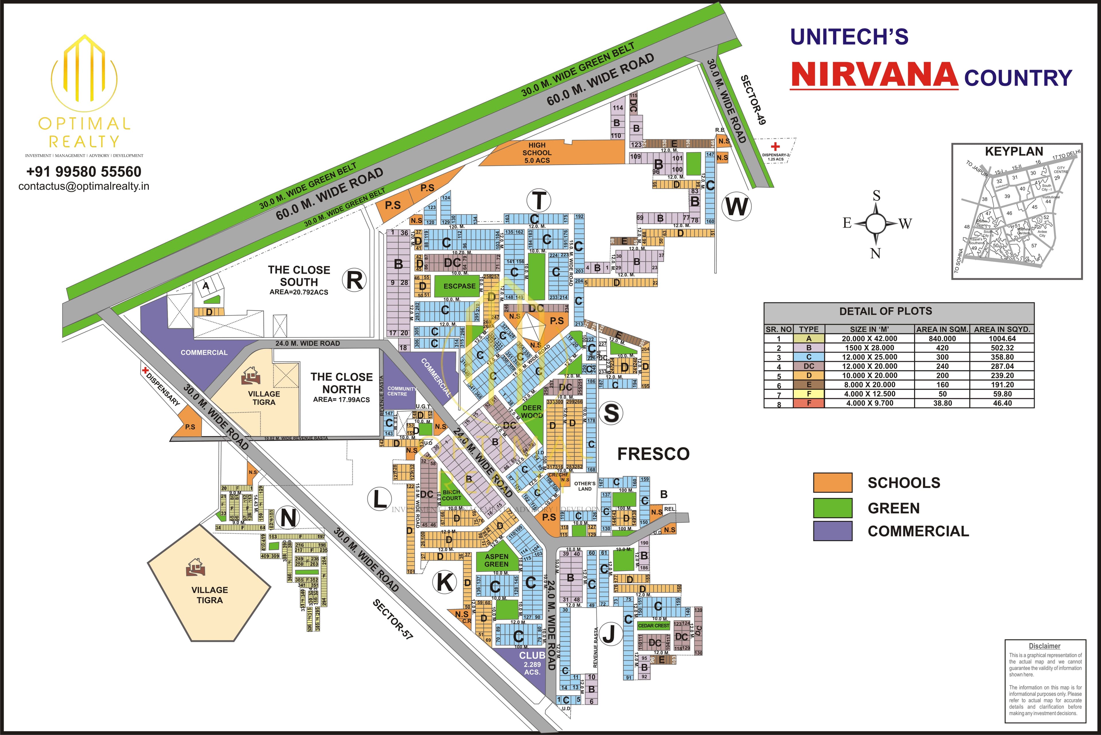 Nirvana Country sector map