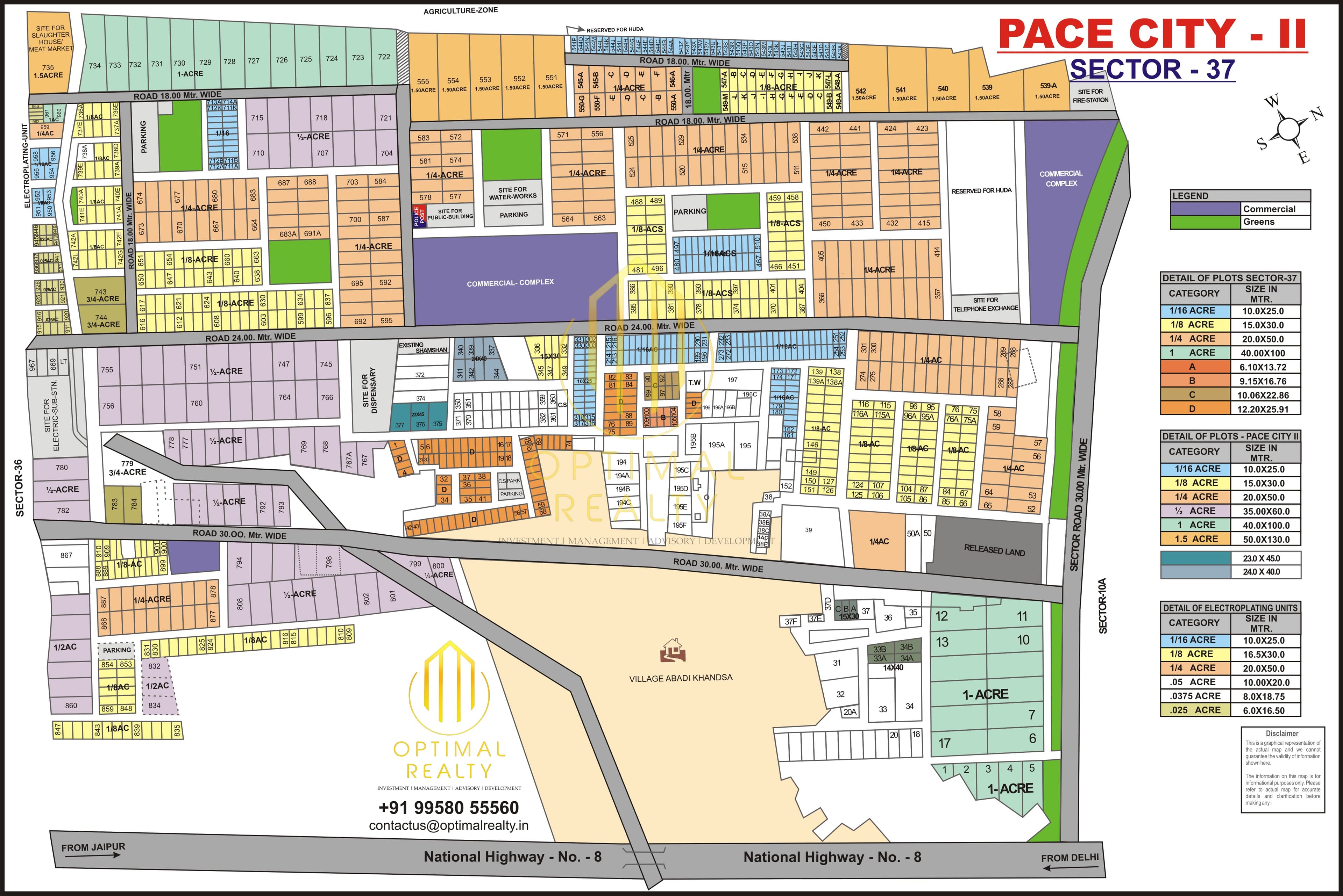 Pace City 2 sector map
