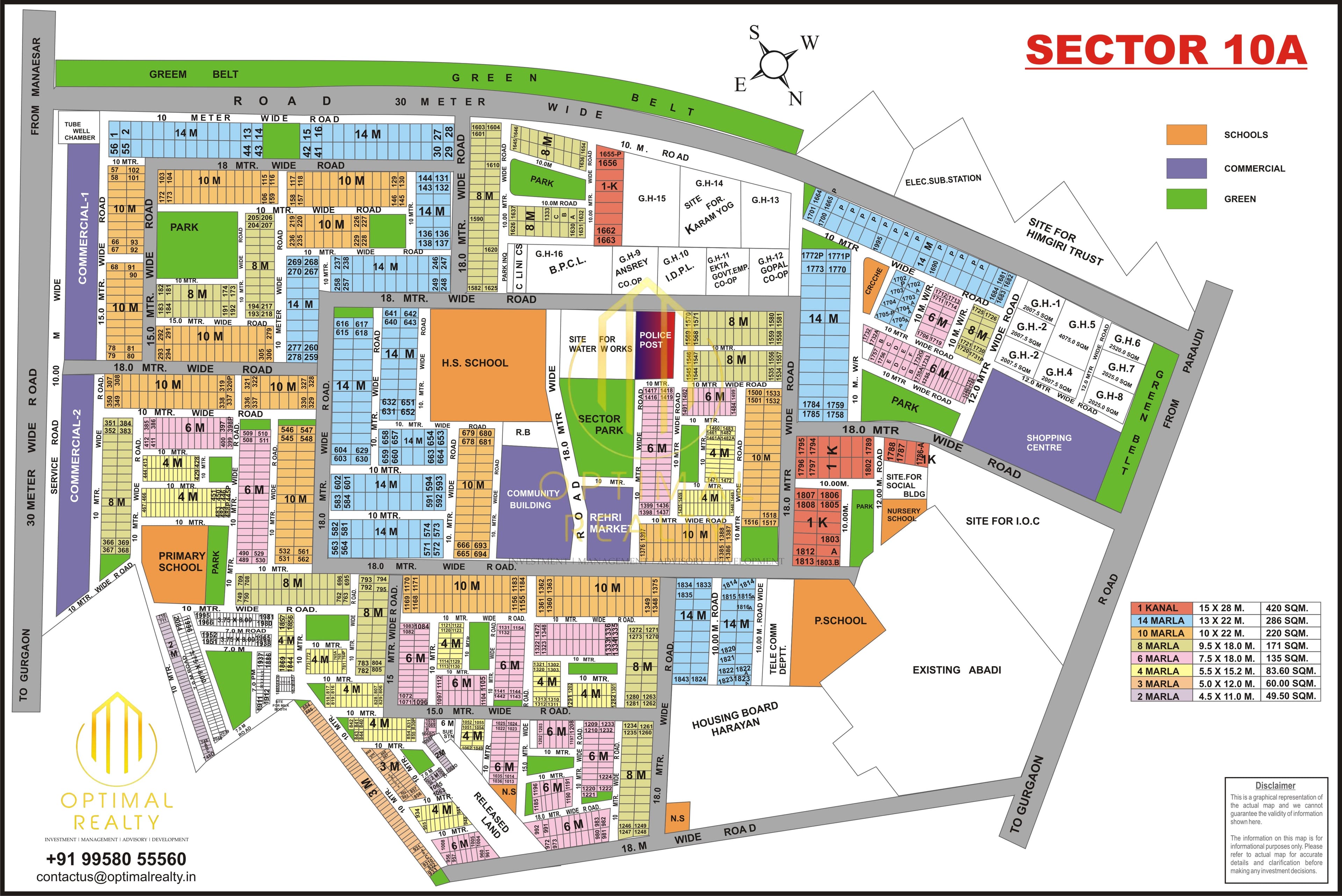 Sector 10A sector map
