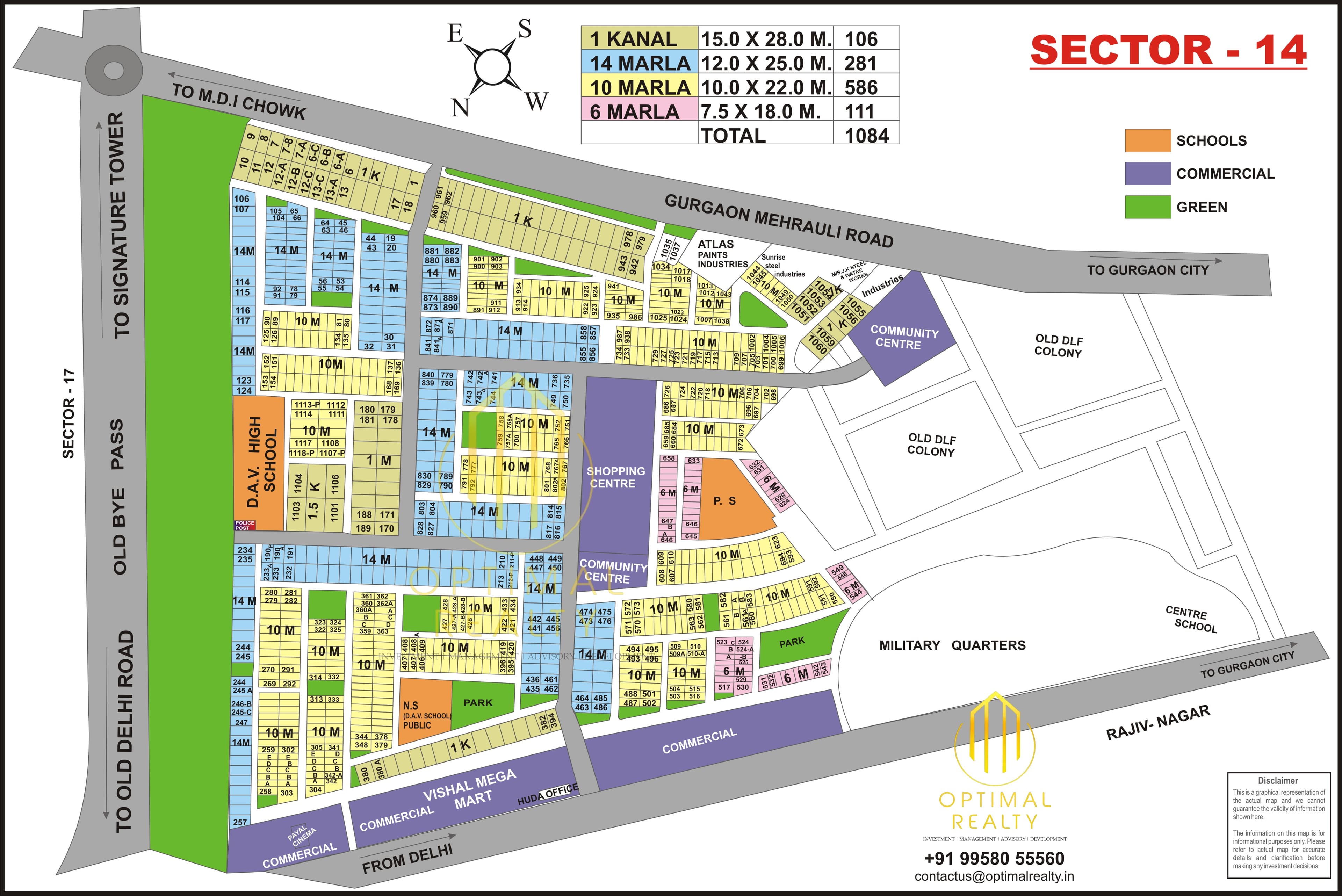 Sector 14 sector map