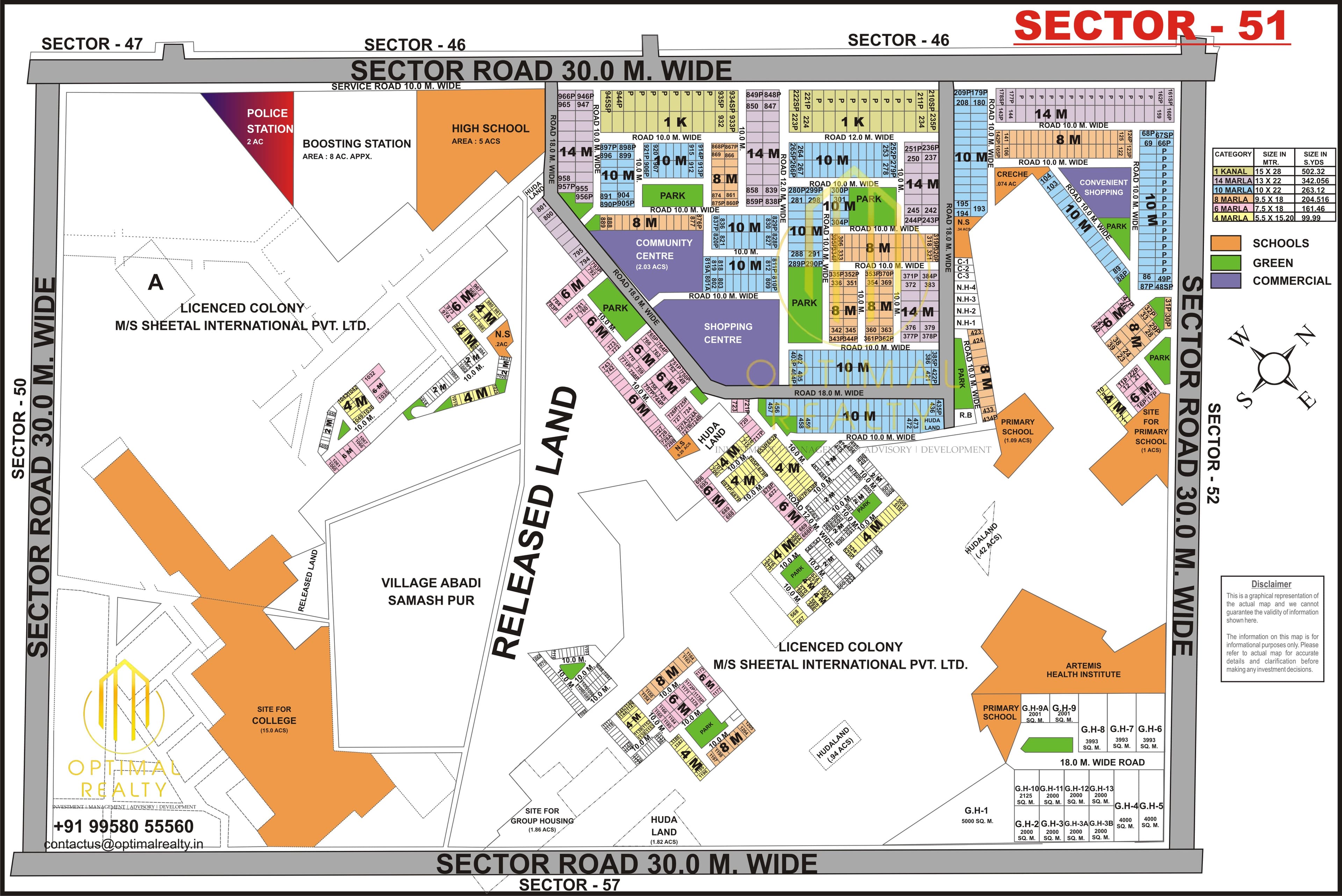 Sector 51 sector map