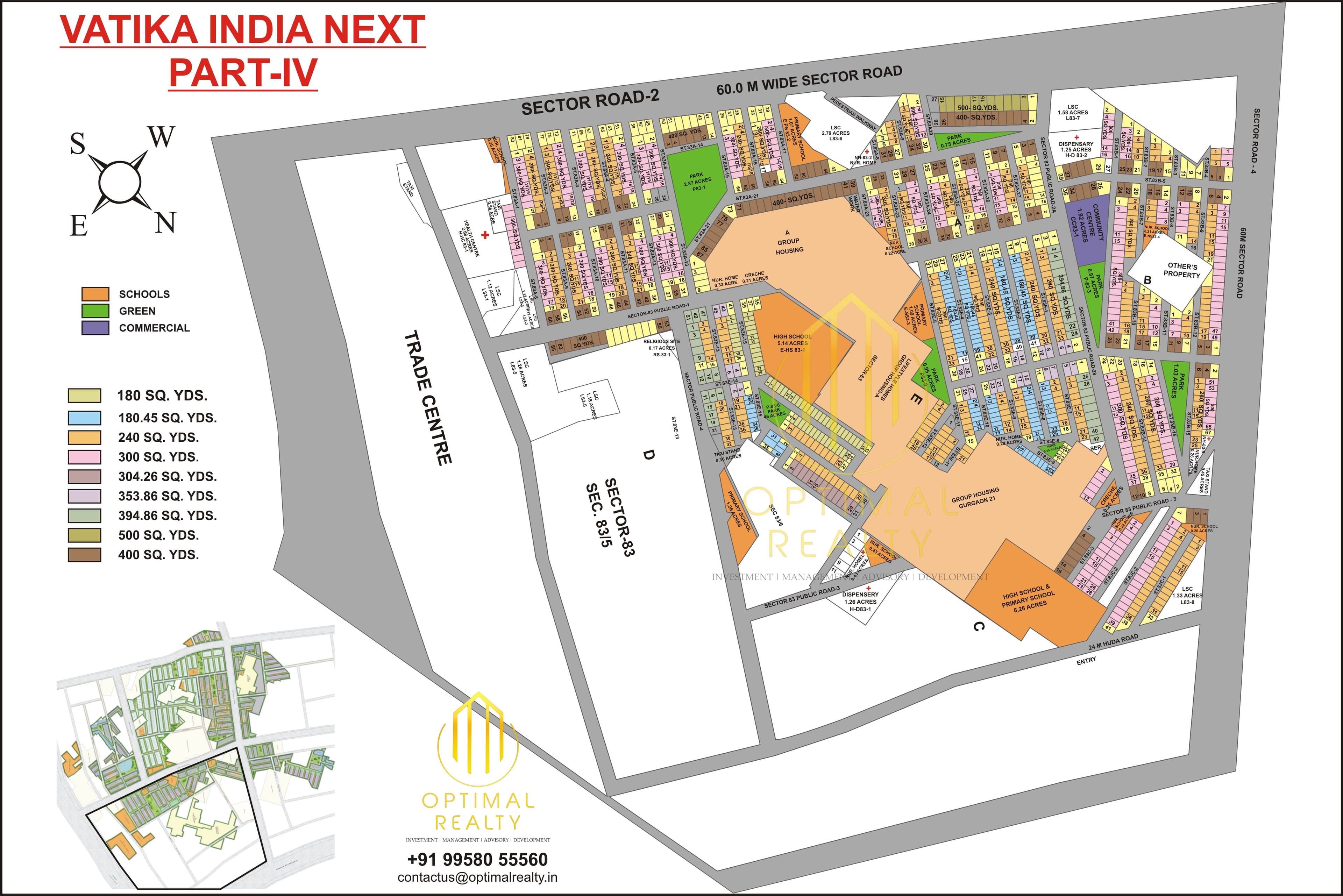 Vatika India Next 4 sector map