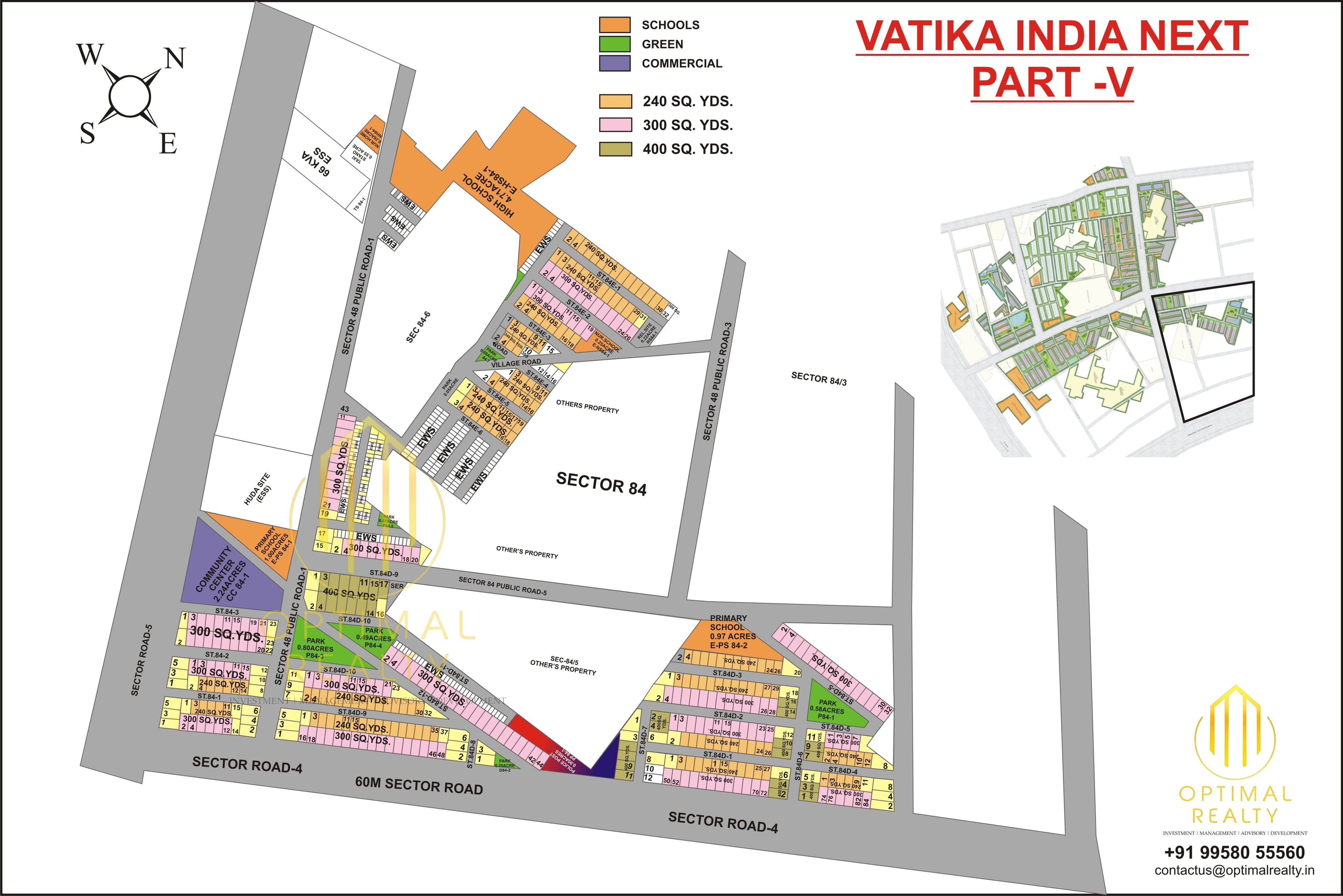 Vatika India Next 5 sector map