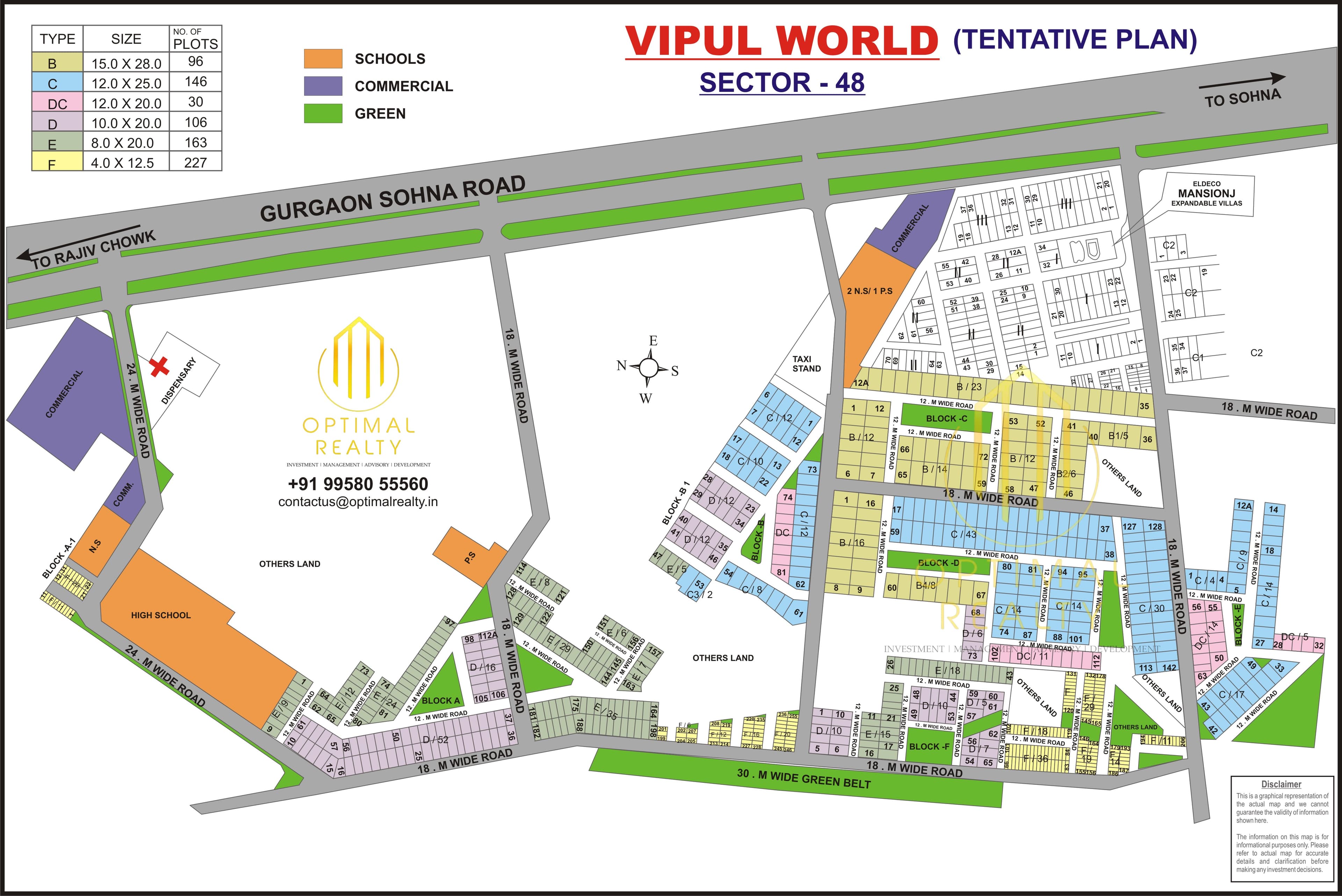 Vipul World sector map