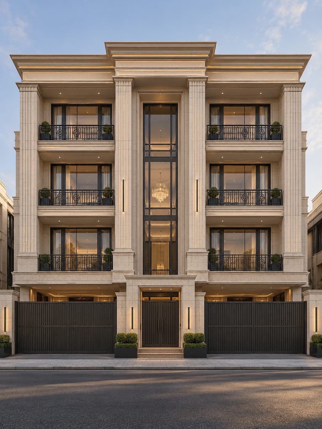 Facade of a 4 BHK builder floor in Sohna Road, Gurgaon