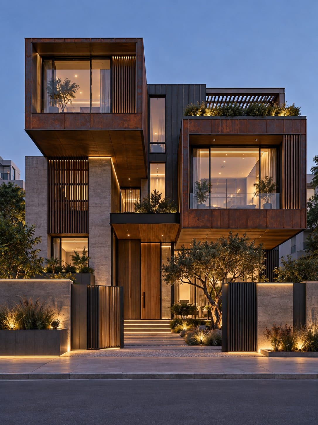 Facade of a 4 BHK villa in Sohna Road, Gurgaon