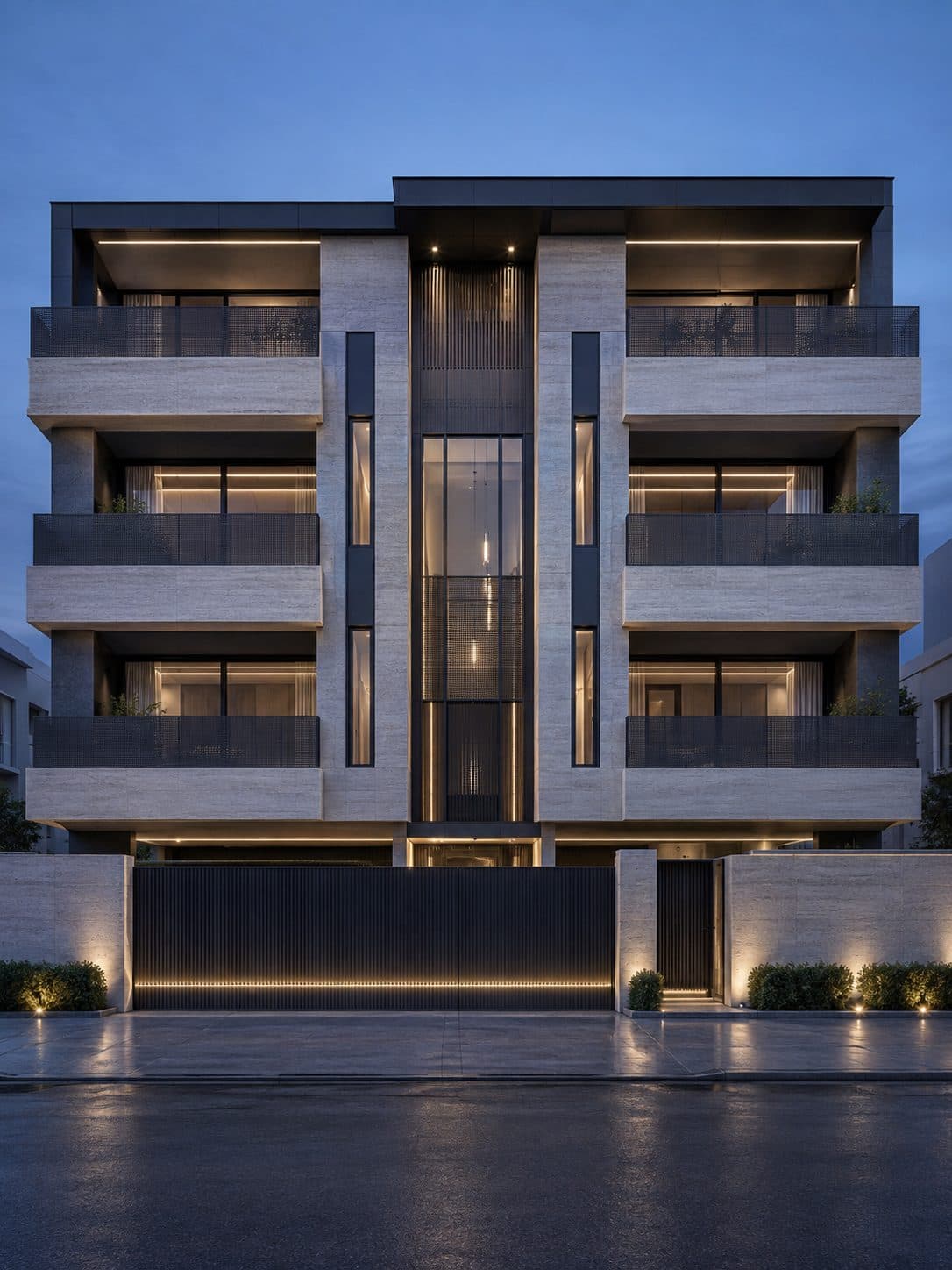 Facade of a 3 BHK builder floor in DLF Phase 4, Gurgaon