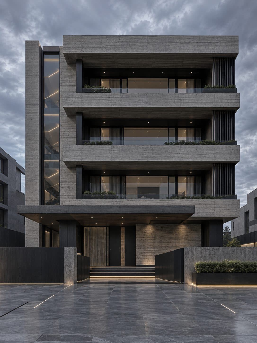 Facade of a 4 BHK builder floor in DLF Phase 4, Gurgaon