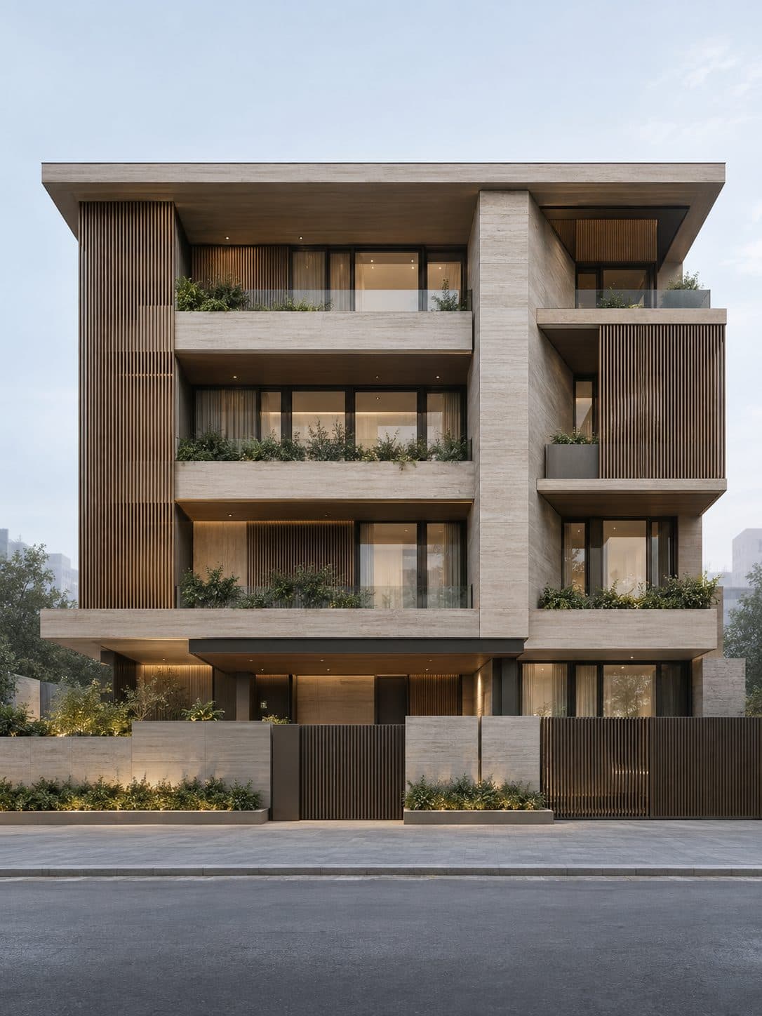 Facade of a 3 BHK builder floor in Golf Course Extension Road, Gurgaon