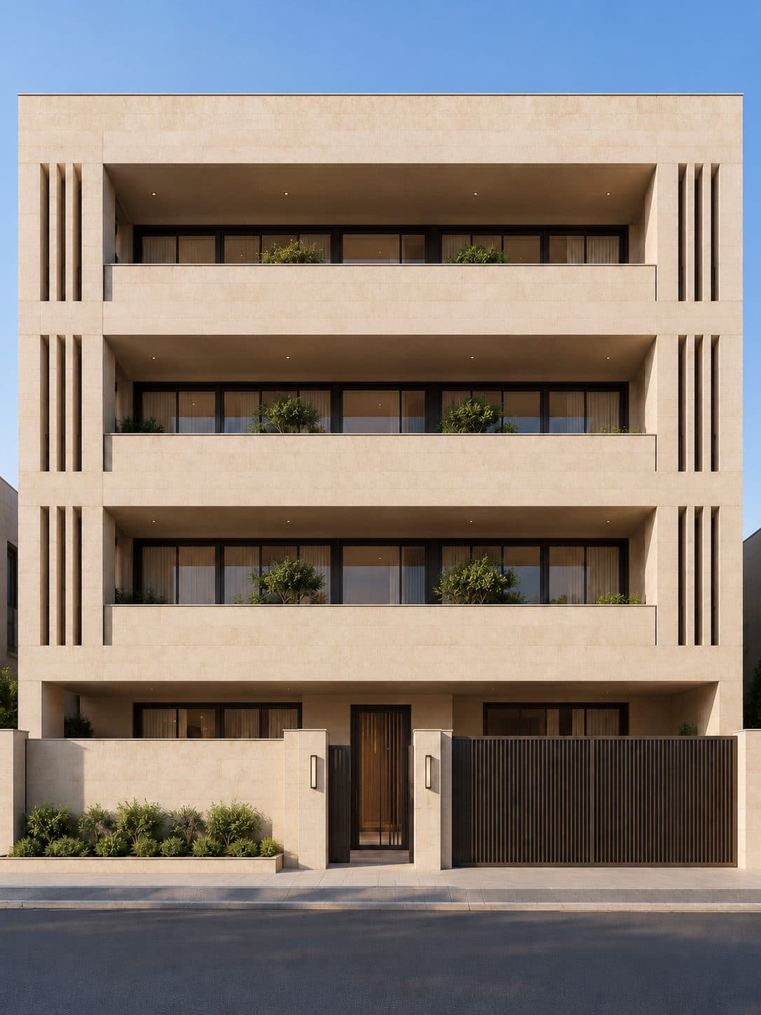 Facade of a 4 BHK builder floor in Malibu Town, Gurgaon