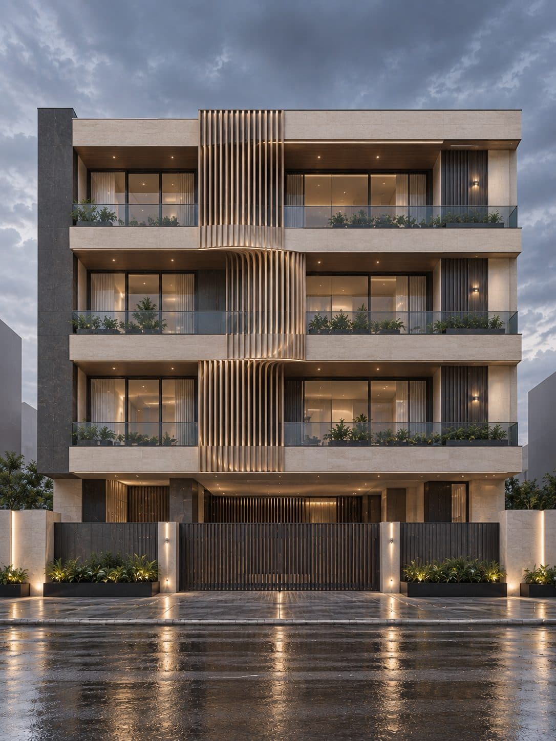 Facade of a 4 BHK builder floor in Malibu Town, Gurgaon
