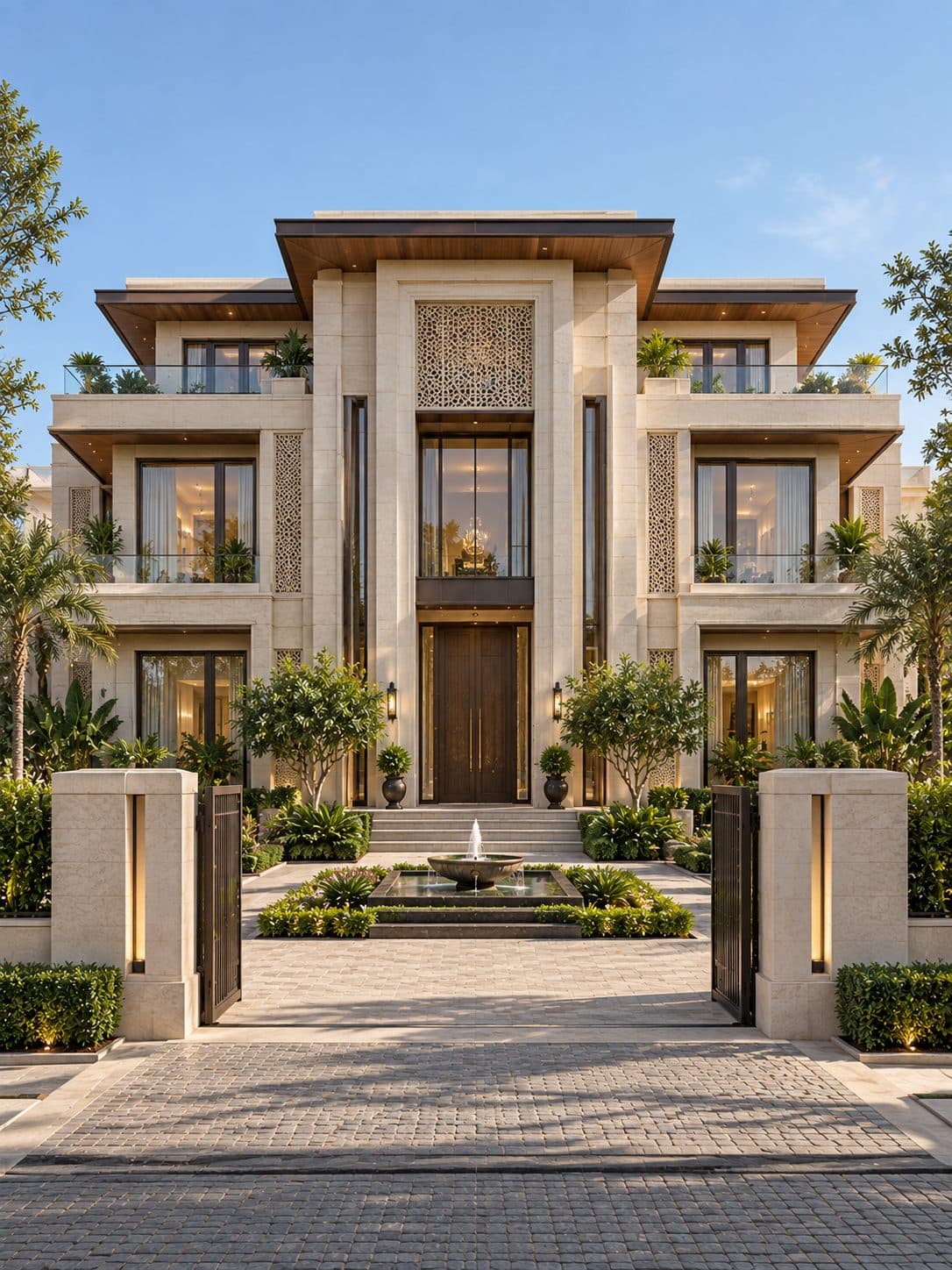 Facade of a 4 BHK villa in DLF Phase 3, Gurgaon