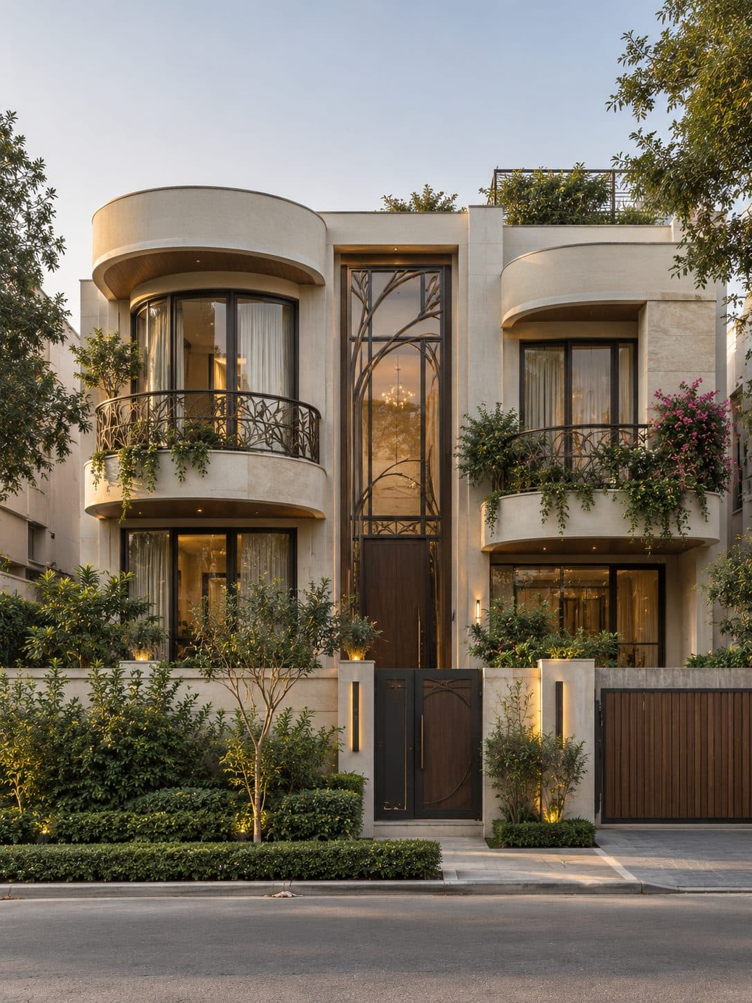 Facade of a 4 BHK villa in Malibu Town, Gurgaon
