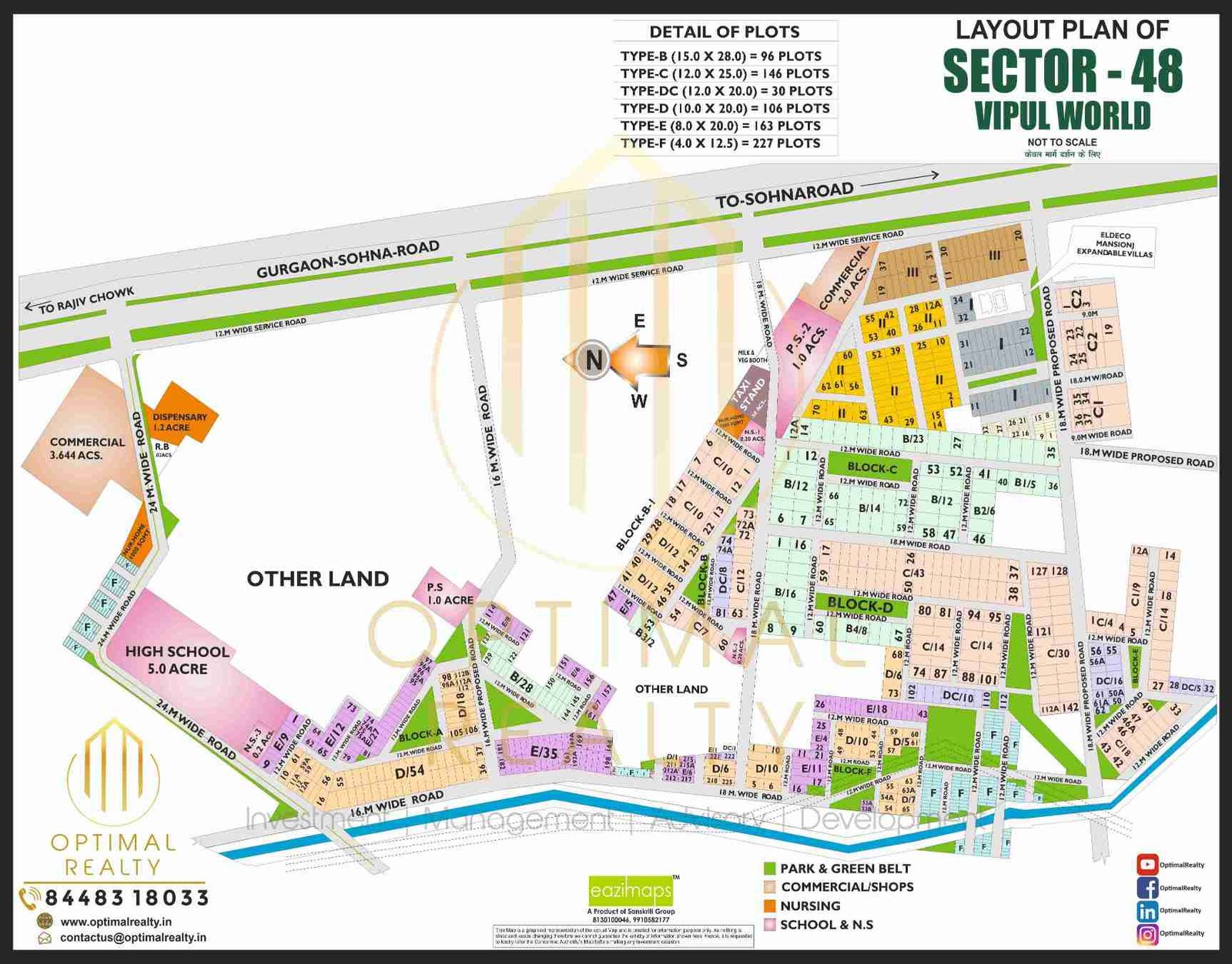 SECTOR-48 VIPUL WORLD map preview